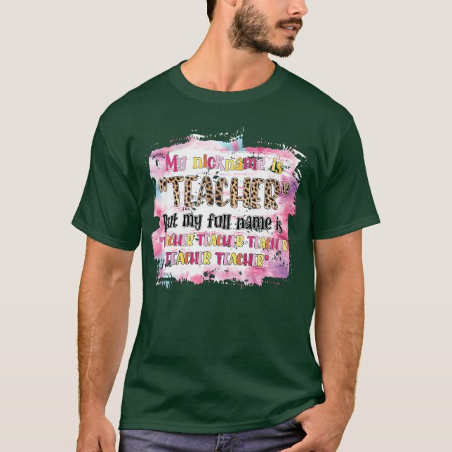 T-shirt Cadeau de citations d'enseignant (Devant)