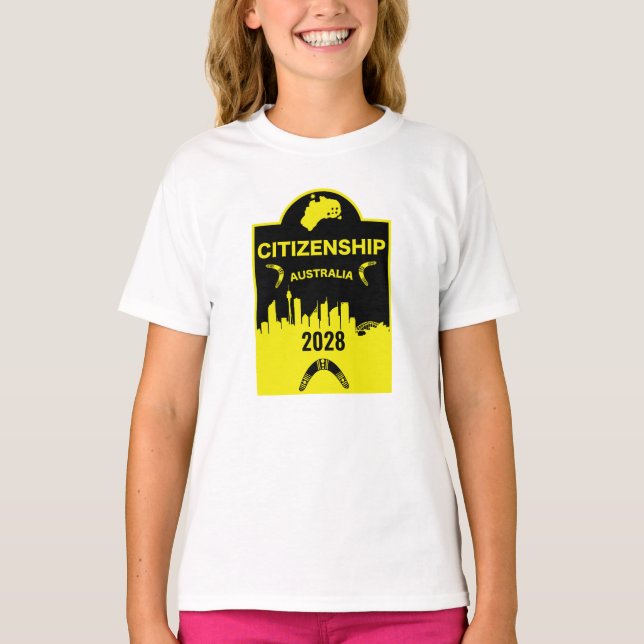 T-shirt Cadeau de citoyenneté australienne (Devant)