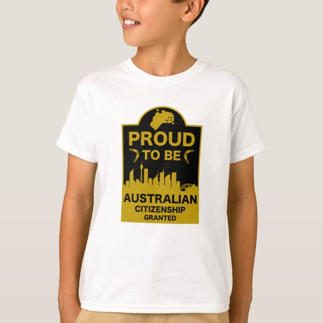 T-shirt Cadeau de citoyenneté australienne (Devant)
