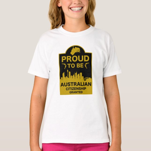 T-shirt Cadeau de citoyenneté australienne (Devant)