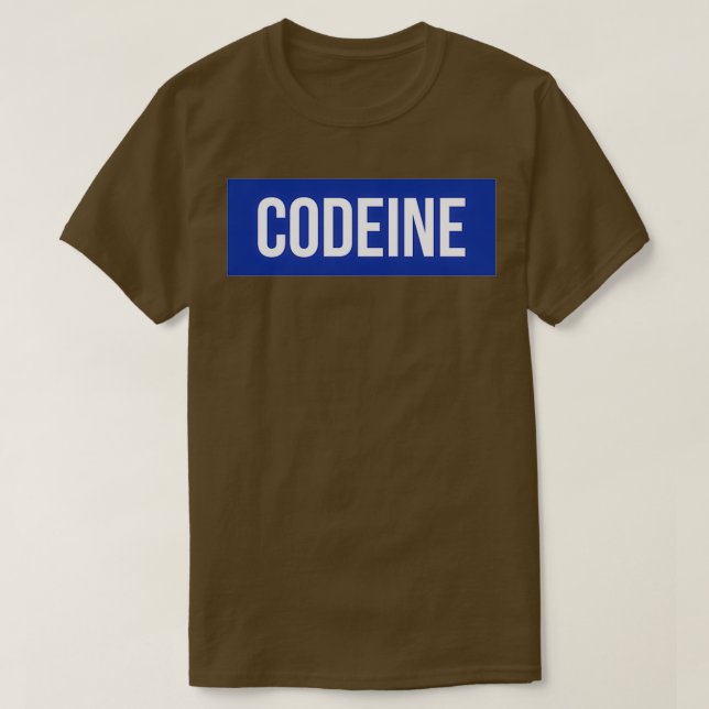 T-shirt Cadeau de codéine pour les pharmaciens (Design devant)