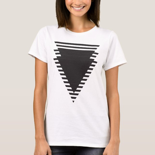 T-shirt cadeau de composition de triangles (Devant)