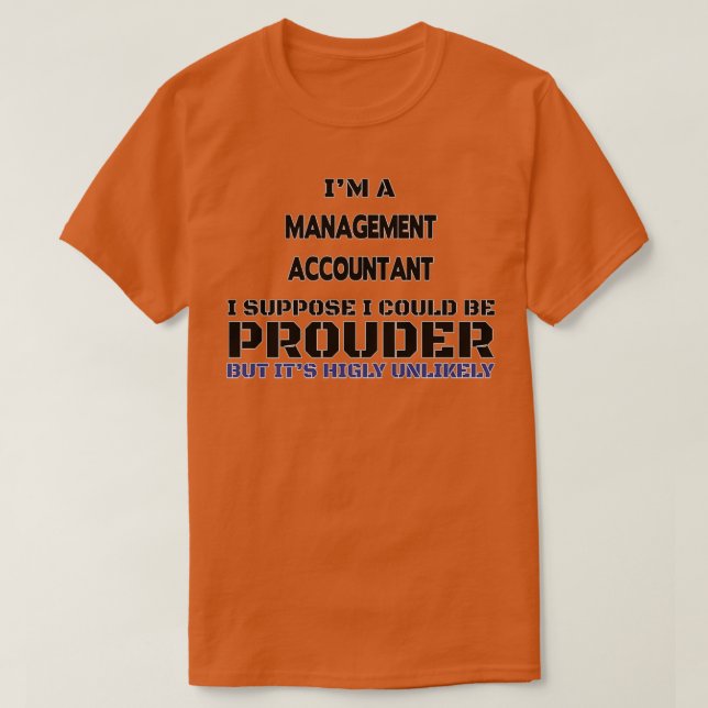 T-shirt Cadeau De Comptable De Gestion Présenté Pour Homme (Design devant)