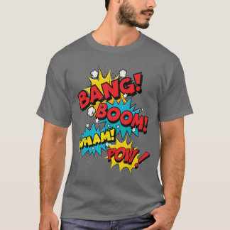 T-shirt Cadeau de conception d'effet sonore de bande dessi