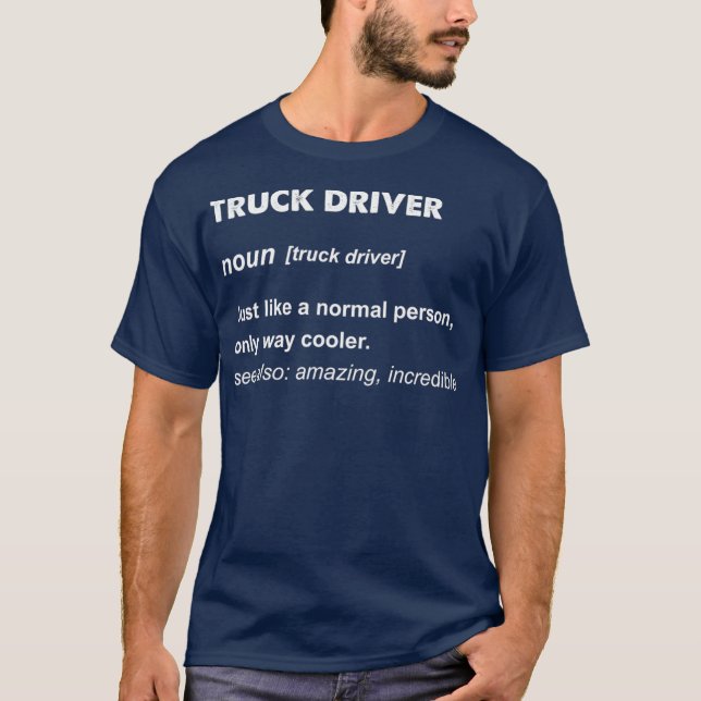 T-shirt Cadeau de conducteur de camion (Devant)