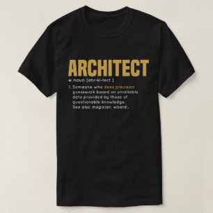 T-shirt Cadeau de cool de définition d'ARCHITECTE avec la