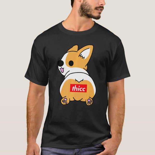 T-shirt Cadeau de Corgi aux fesses épaisses (Devant)