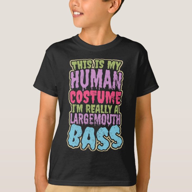 T-shirt Cadeau de costume humain de conception de pêche à  (Devant)