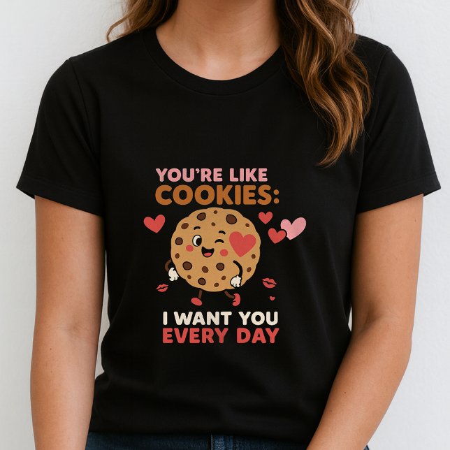 T-shirt Cadeau de couple de biscuits mignons romantiques  (Créateur téléchargé)