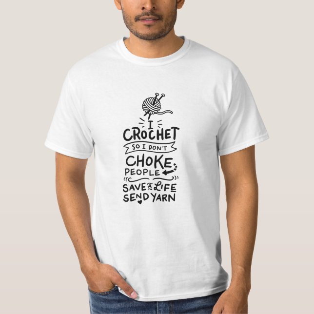 T-shirt Cadeau de crochet pour crocheteur (Devant)