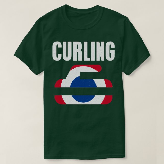 T-shirt Cadeau de curling (Design devant)