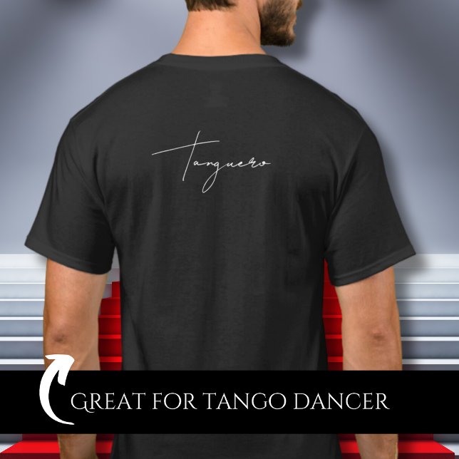T-shirt Cadeau de danseur de Tango argentin noir Tanguero (Créateur téléchargé)