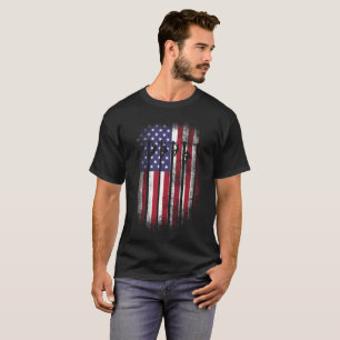 T-shirt Cadeau de drapeau américain de chemises de monteu