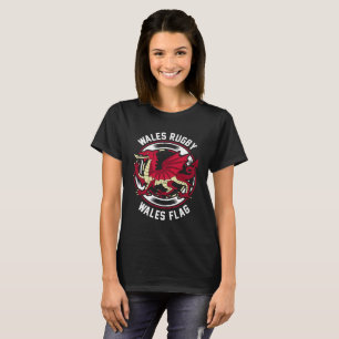 T-shirt Cadeau de drapeau de Gallois de chemise de fan de