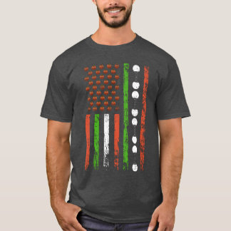 T-shirt Cadeau de drapeau de sport américain Halloween Pum