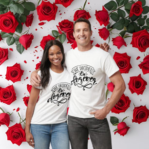 T-shirt Cadeau de fête de fiançailles en art des mots pour