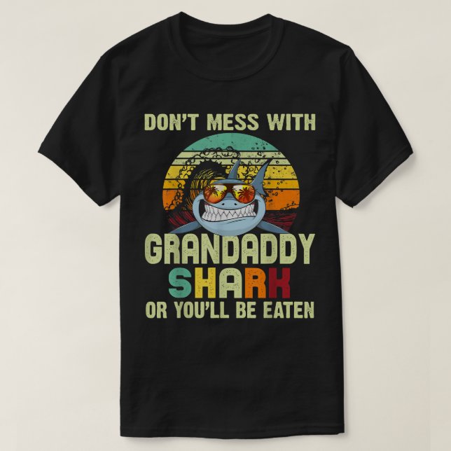 T-shirt Cadeau De Fête des pères Mens Pour Papa Dont Mess  (Design devant)