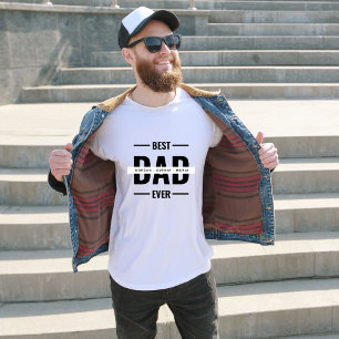 T-shirt Cadeau De Fête des pères Minimale Pour Meilleur Pè