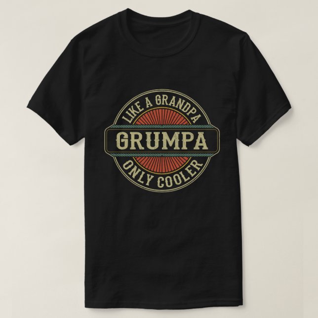 T-shirt Cadeau de Fête des Pères pour Papy Plus Cool (Design devant)
