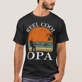 T-shirt Cadeau de Fête des pères Reel Cool Opa