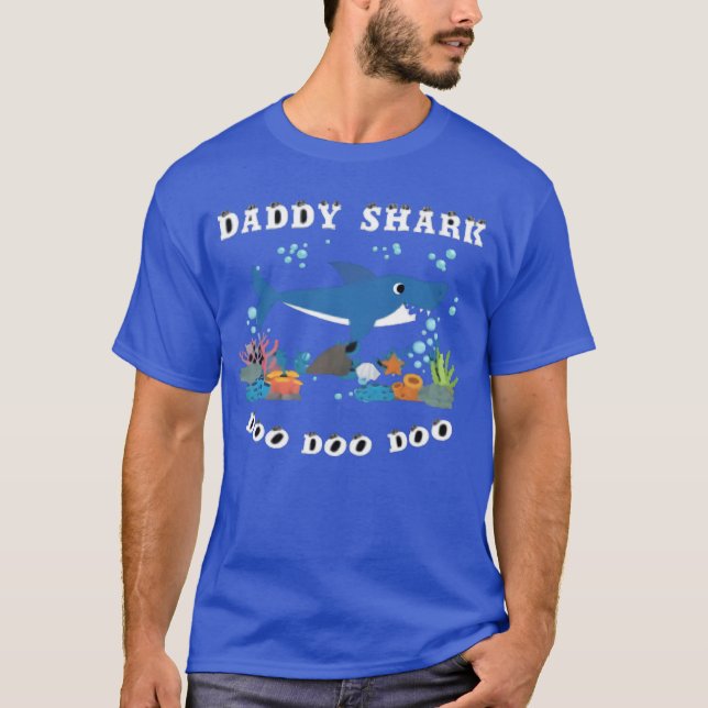 T-shirt Cadeau de Fête des pères Shark Daddy (Devant)