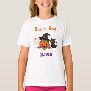 T-shirt Cadeau de fête pour Halloween 'Trick or Treat'