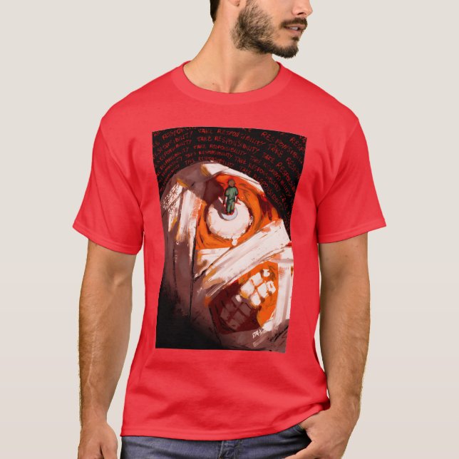 T-shirt cadeau de fille de fanart de jeu de lavage de bouc (Devant)