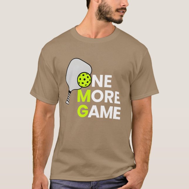 T-shirt Cadeau de fille de Pickleball One More Game (Devant)