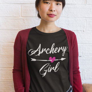 T-shirt Cadeau De Fille De Tir À L'Arc Pour Femme Chasse D