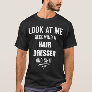T-shirt Cadeau de fin d'études de coiffeur Chemise de coif