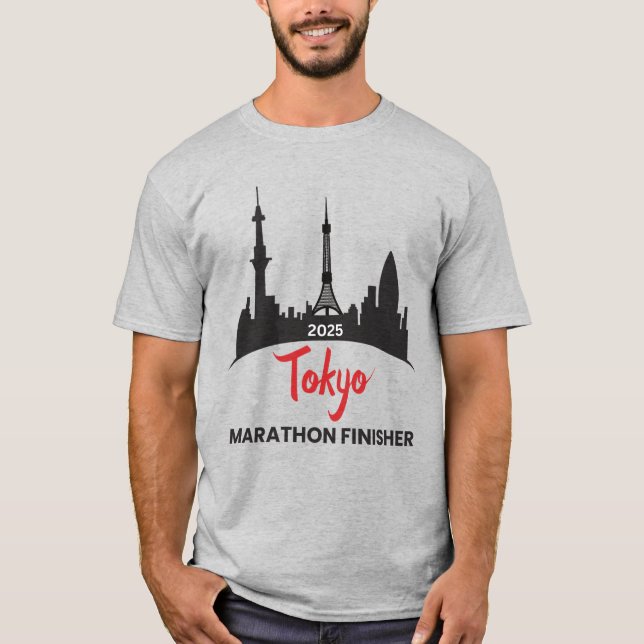 T-shirt Cadeau de finisseur pour coureurs, Tokyo Marathon  (Devant)