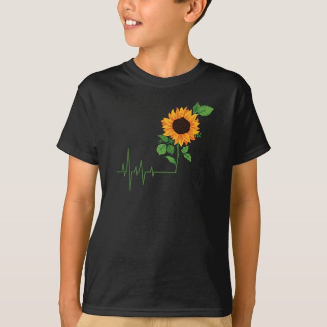 T-shirt Cadeau de fleurs de tournesol (Devant)