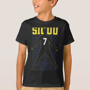 T-shirt Cadeau de foot drôle Siuuuu pour les fans de footb