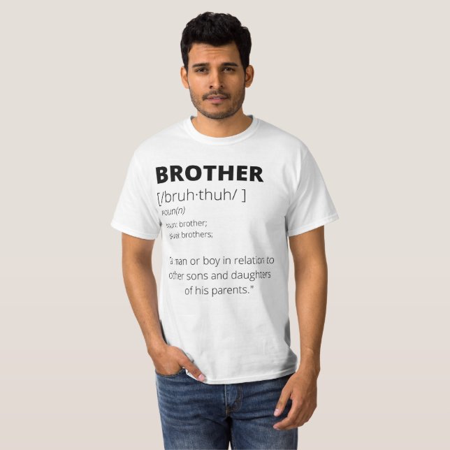 T-shirt cadeau de frère drôle pour frères (Devant entier)