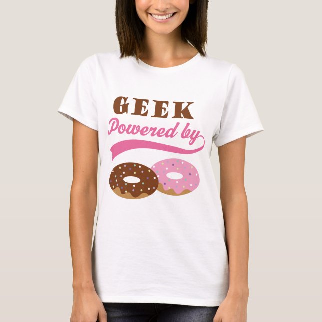 T-shirt Cadeau de geek (beignets) (Devant)