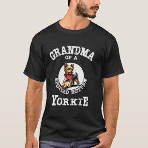 T-shirt Cadeau de grand-mère grand-mère Yorkshire Terrier