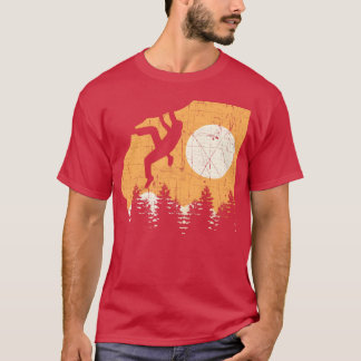 T-shirt Cadeau de grimpeur vintage accro à l'adrénaline ga