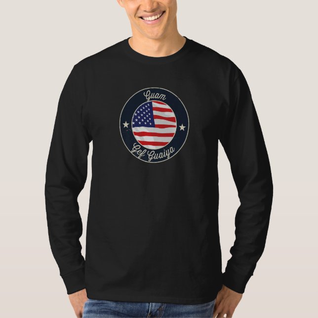 T-shirt Cadeau de Guam Graphique Rétro Premium (Devant)