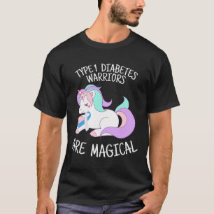 T-shirt Cadeau de guerrier du diabète licorne