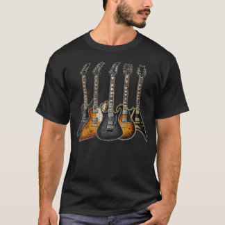 T-shirt Cadeau de guitariste de groupe de guitare d'amour 