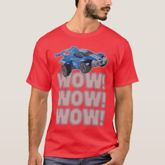 T-shirt Cadeau de jeu de football-fusée Wow Wow Wow