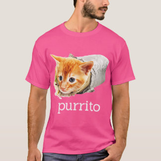 T-shirt Cadeau de jeu de mots rigolo de chaton mignon Purr