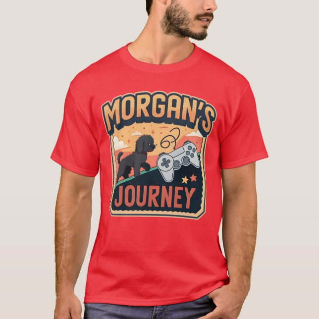 T-shirt Cadeau de jeu vidéo rétro Morgans Journey (Devant)