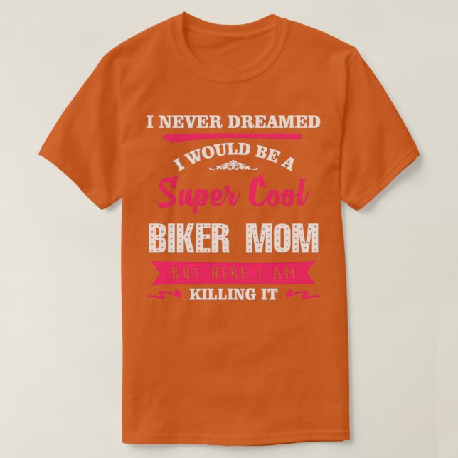 T-shirt Cadeau de jour de Motherx27s pour une maman motard (Design devant)