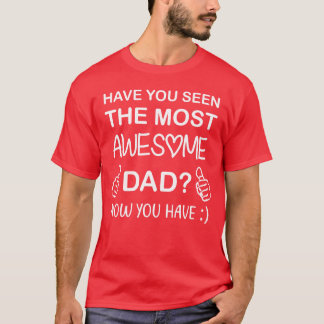 T-shirt cadeau de jour père cadeau de fille père jour cade