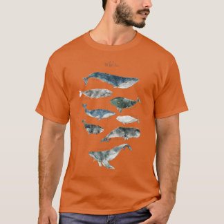 T-shirt Cadeau de la famille des baleines