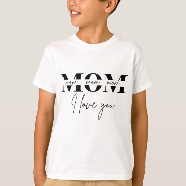 T-shirt Cadeau de la fête des mères pour maman | Design et (Devant)