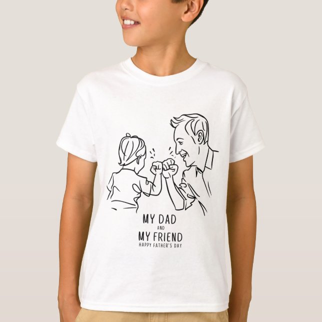 T-shirt cadeau de la fête des pères (Devant)
