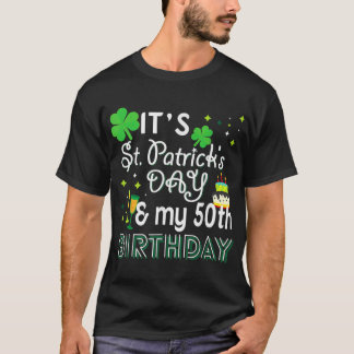 T-shirt Cadeau de la fête du Jour de la Saint Patrick 50e 