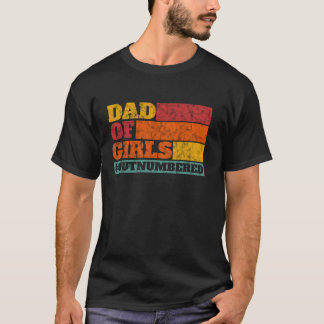 T-shirt Cadeau de la Fête du Père de filles Papa of Girls